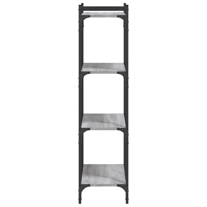 vidaXL Libreria 4 Ripiani Grigio Sonoma 60x30x120cm Legno Multistrato VIDAXL