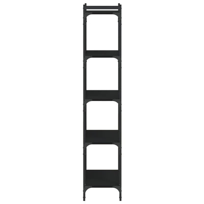 vidaXL Libreria a 5 Ripiani Nera 60x30x154 cm in Legno Multistrato VIDAXL