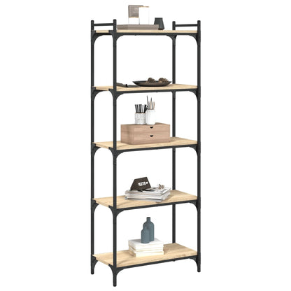 vidaXL Libreria 5 Ripiani Rovere Sonoma 60x30x154 cm Legno Multistrato