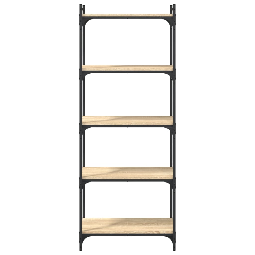 vidaXL Libreria 5 Ripiani Rovere Sonoma 60x30x154 cm Legno Multistrato