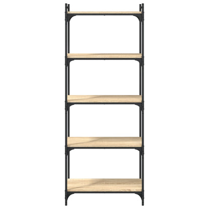 vidaXL Libreria 5 Ripiani Rovere Sonoma 60x30x154 cm Legno Multistrato