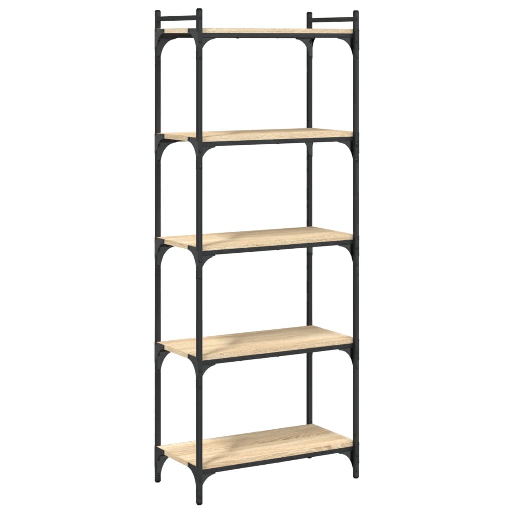 vidaXL Libreria 5 Ripiani Rovere Sonoma 60x30x154 cm Legno Multistrato