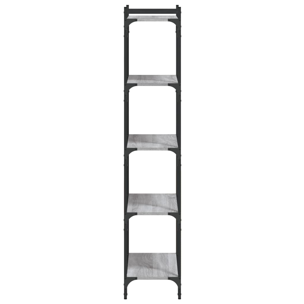 vidaXL Libreria 5 Ripiani Grigio Sonoma 60x30x154cm Legno Multistrato VIDAXL