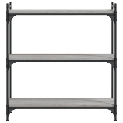 vidaXL Libreria a 3 Ripiani Grigio Sonoma 80x30x86cm Legno Multistrato