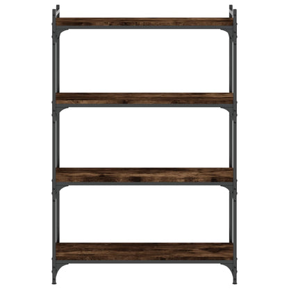 vidaXL Libreria a 4 Ripiani Rovere Fumo 80x30x120 cm Legno Multistrato VIDAXL