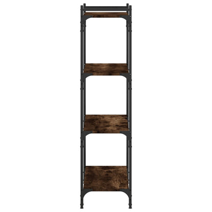 vidaXL Libreria a 4 Ripiani Rovere Fumo 80x30x120 cm Legno Multistrato VIDAXL