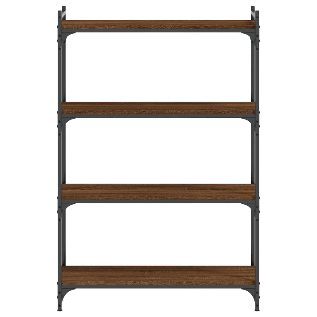 vidaXL Libreria 4 Ripiani Rovere Marrone 80x30x120cm Legno Multistrato VIDAXL