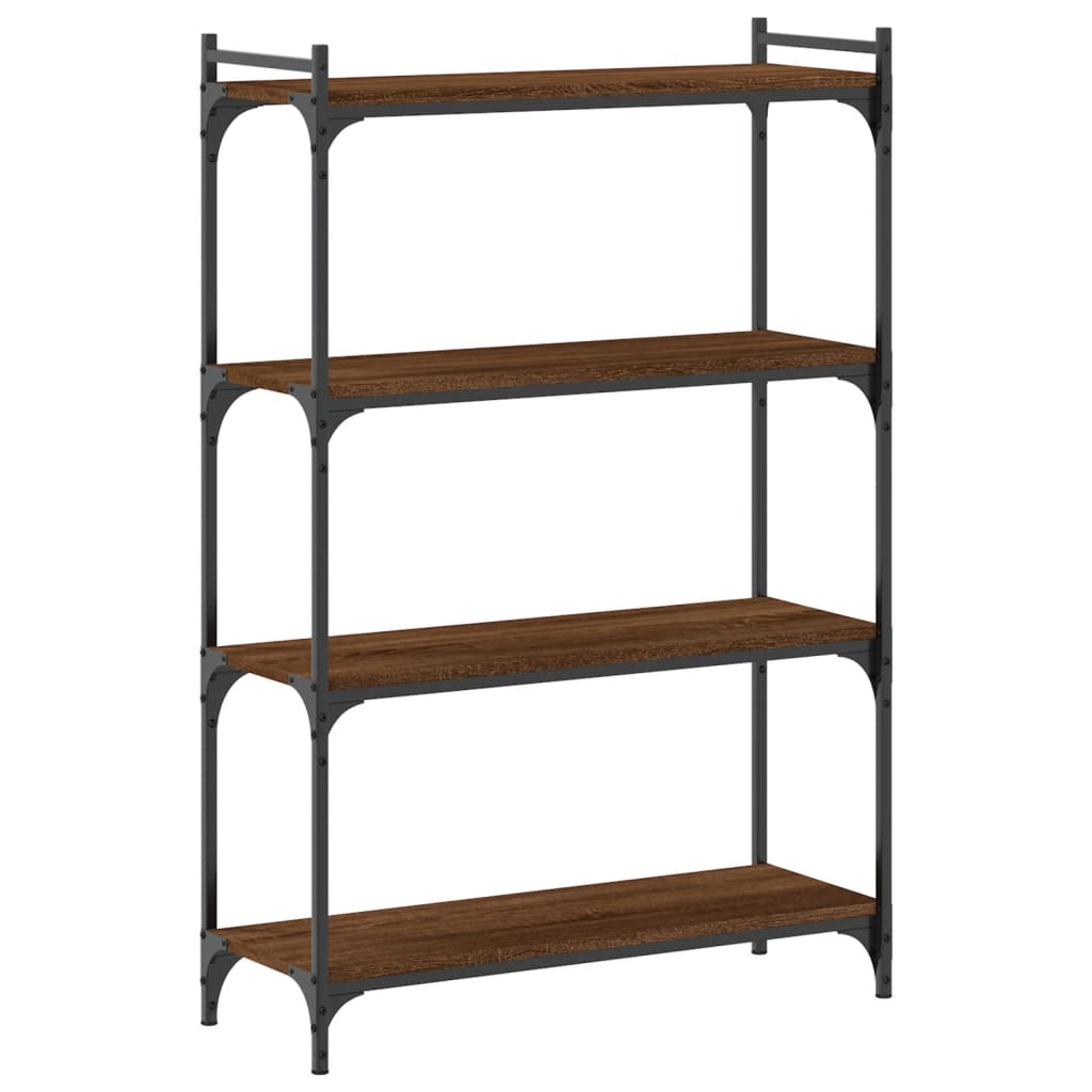 vidaXL Libreria 4 Ripiani Rovere Marrone 80x30x120cm Legno Multistrato VIDAXL