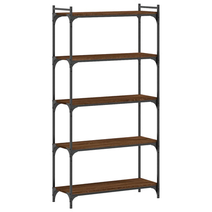 vidaXL Libreria 5 Ripiani Rovere Marrone 80x30x154cm Legno Multistrato VIDAXL