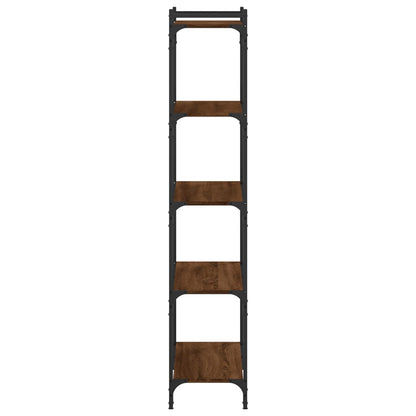 vidaXL Libreria 5 Ripiani Rovere Marrone 80x30x154cm Legno Multistrato VIDAXL