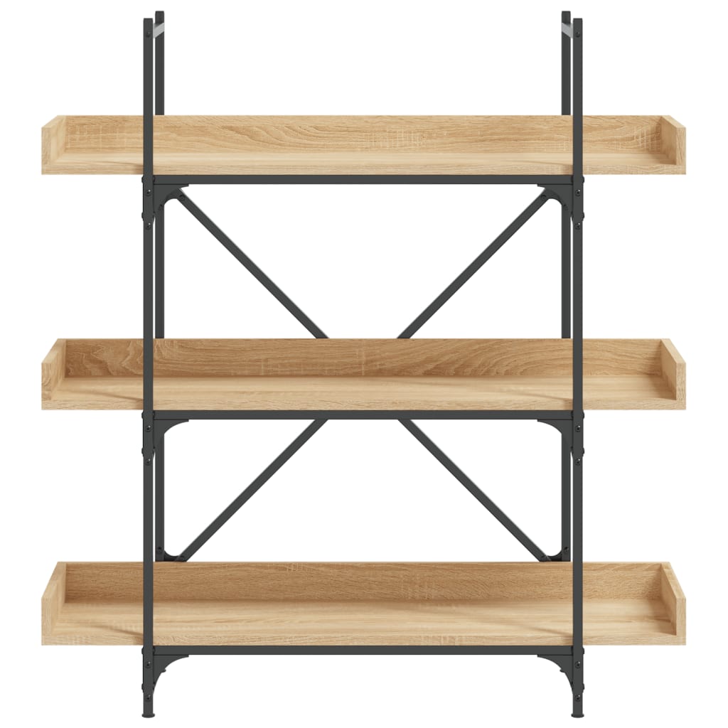 vidaXL Libreria 3 Ripiani Rovere Sonoma 100x33x108,5 Legno Multistrato VIDAXL