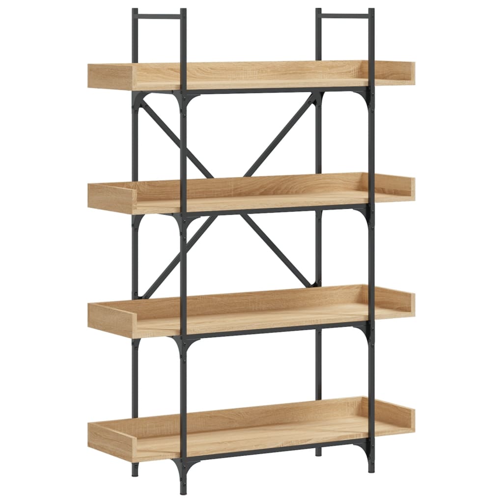 vidaXL Libreria 4 Ripiani Rovere Sonoma 100x33x145,5 Legno Multistrato