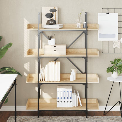 vidaXL Libreria 4 Ripiani Rovere Sonoma 100x33x145,5 Legno Multistrato