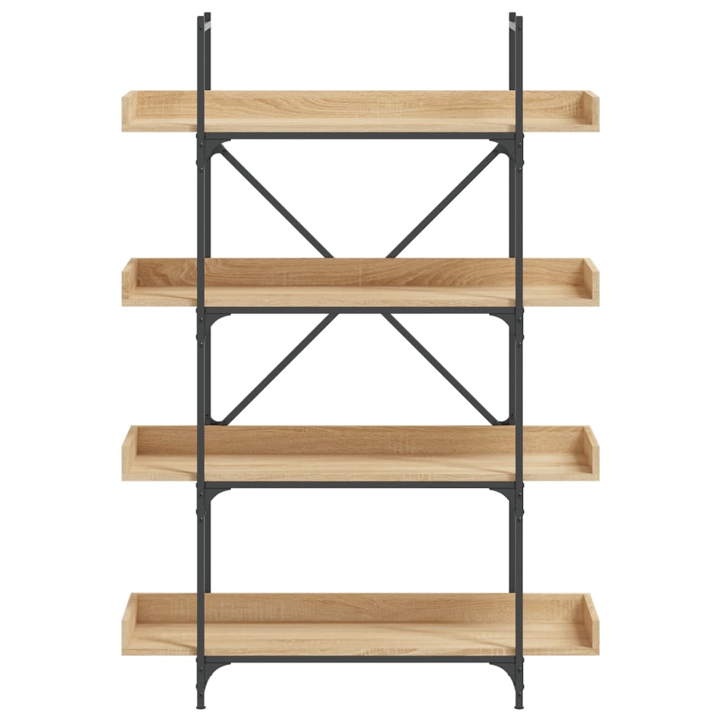 vidaXL Libreria 4 Ripiani Rovere Sonoma 100x33x145,5 Legno Multistrato