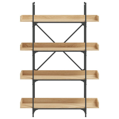 vidaXL Libreria 4 Ripiani Rovere Sonoma 100x33x145,5 Legno Multistrato
