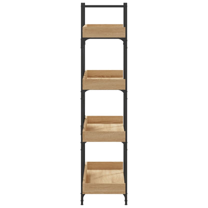 vidaXL Libreria 4 Ripiani Rovere Sonoma 100x33x145,5 Legno Multistrato