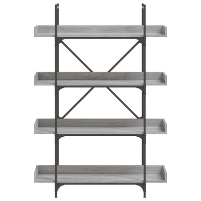 vidaXL Libreria 4 Ripiani Grigio Sonoma 100x33x145,5 Legno Multistrato VIDAXL