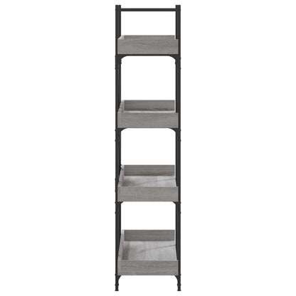 vidaXL Libreria 4 Ripiani Grigio Sonoma 100x33x145,5 Legno Multistrato VIDAXL