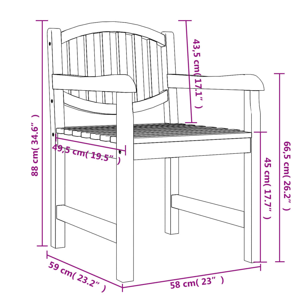 vidaXL Set da Pranzo da Giardino 7 pz in Legno Massello di Teak