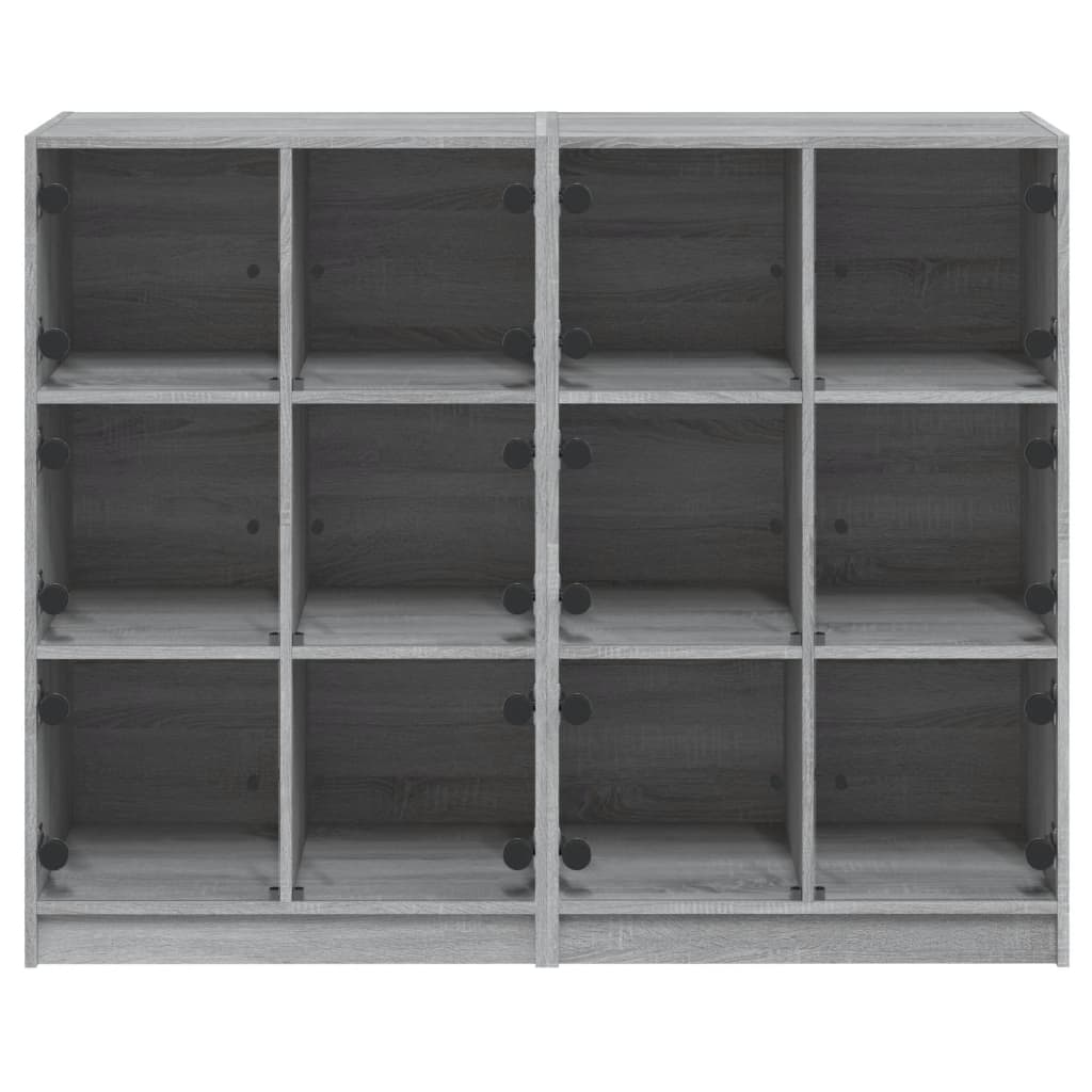 vidaXL Libreria Ante Grigio Sonoma 136x37x109 cm in Legno Multistrato VIDAXL