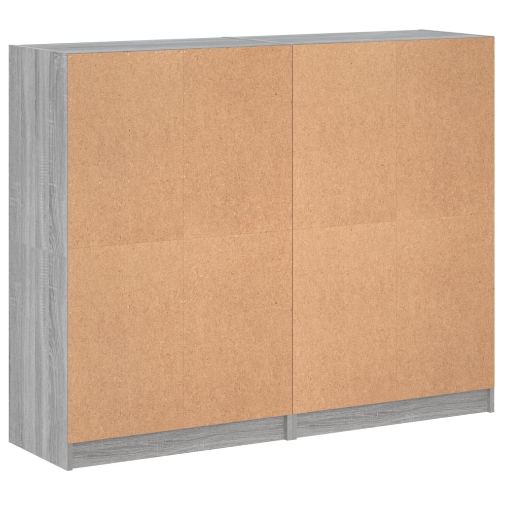vidaXL Libreria Ante Grigio Sonoma 136x37x109 cm in Legno Multistrato VIDAXL