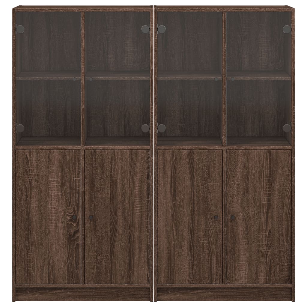 vidaXL Libreria Ante Rovere Marrone 136x37x142 cm in Legno Multistrato