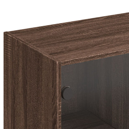 vidaXL Libreria Ante Rovere Marrone 136x37x142 cm in Legno Multistrato