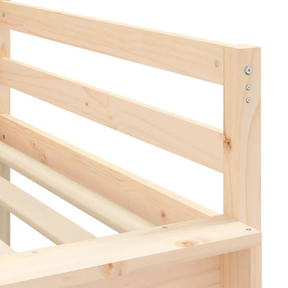 vidaXL Letto Soppalco con Scivolo Bambini 80x200cm Legno Massello Pino