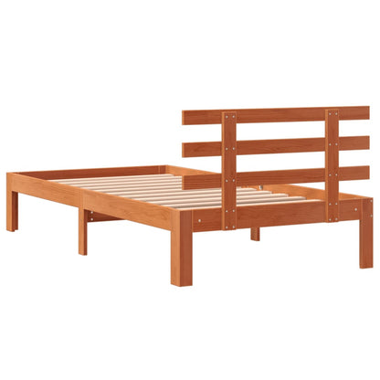 vidaXL Letto senza Materasso Marrone Cera 90x200 cm Legno di Pino
