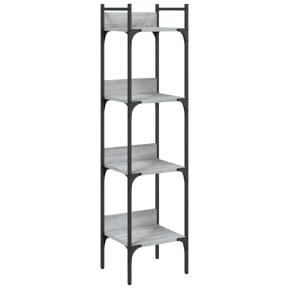 vidaXL Libreria 4Ripiani Grigio Sonoma 35x30x138,5cm Legno Multistrato