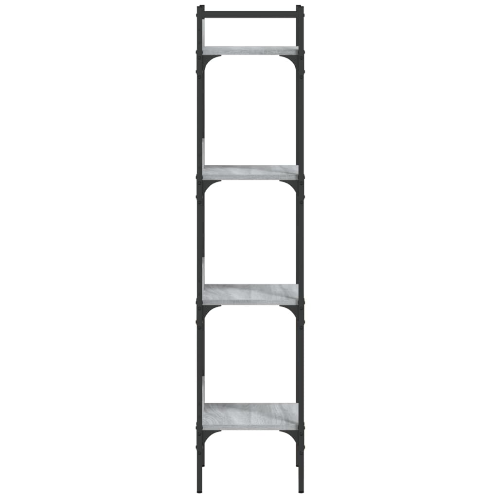 vidaXL Libreria 4Ripiani Grigio Sonoma 35x30x138,5cm Legno Multistrato