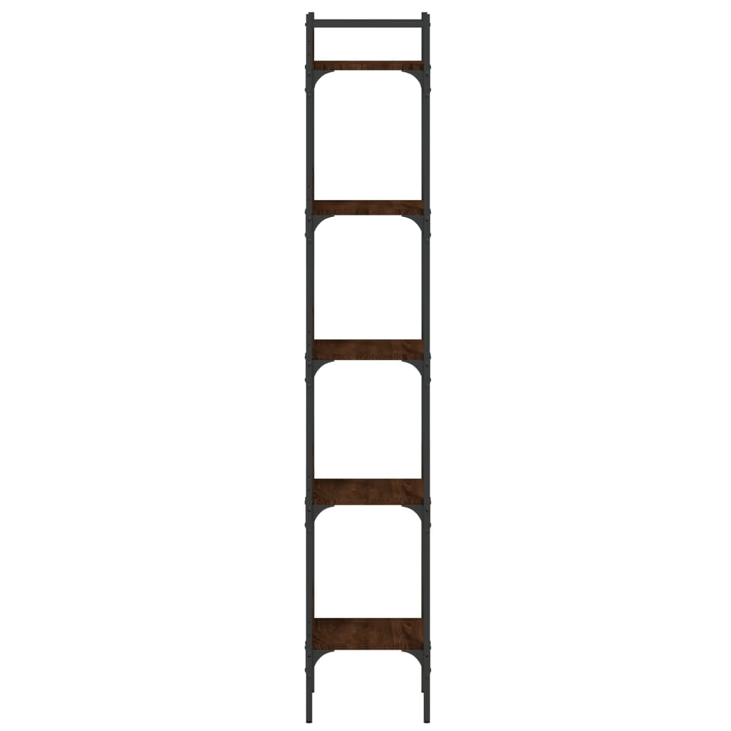 vidaXL Libreria 5 Ripiani Rovere Marrone 35x30x174cm Legno Multistrato VIDAXL