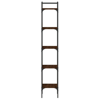 vidaXL Libreria 5 Ripiani Rovere Marrone 35x30x174cm Legno Multistrato VIDAXL