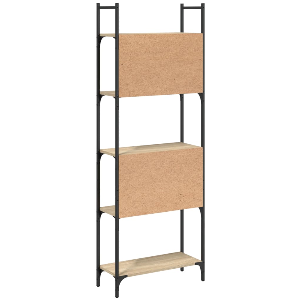 vidaXL Libreria 5Ripiani Rovere Sonoma 60,5x24x166,5 Legno Multistrato