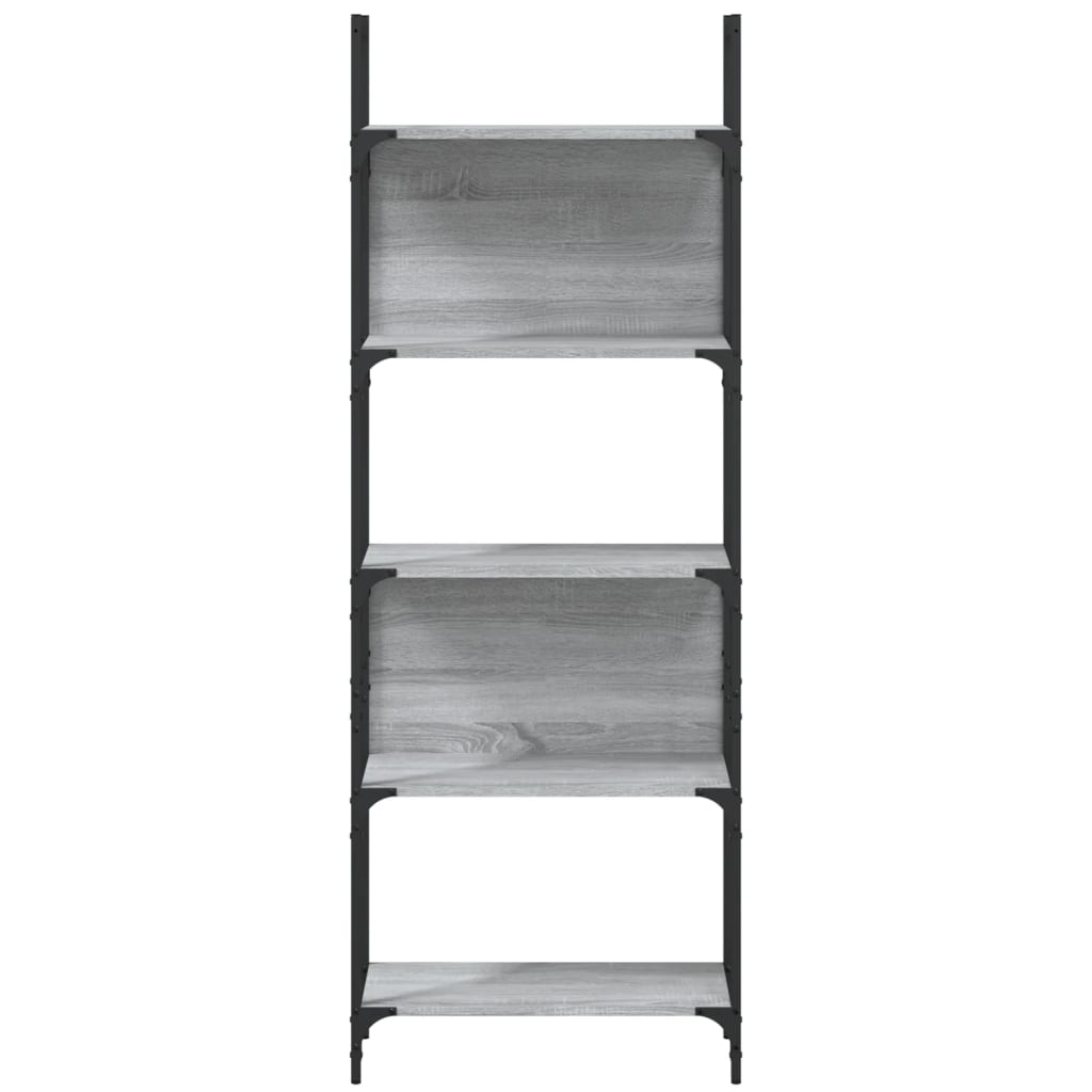 vidaXL Libreria 5Ripiani Grigio Sonoma 60,5x24x166,5 Legno Multistrato