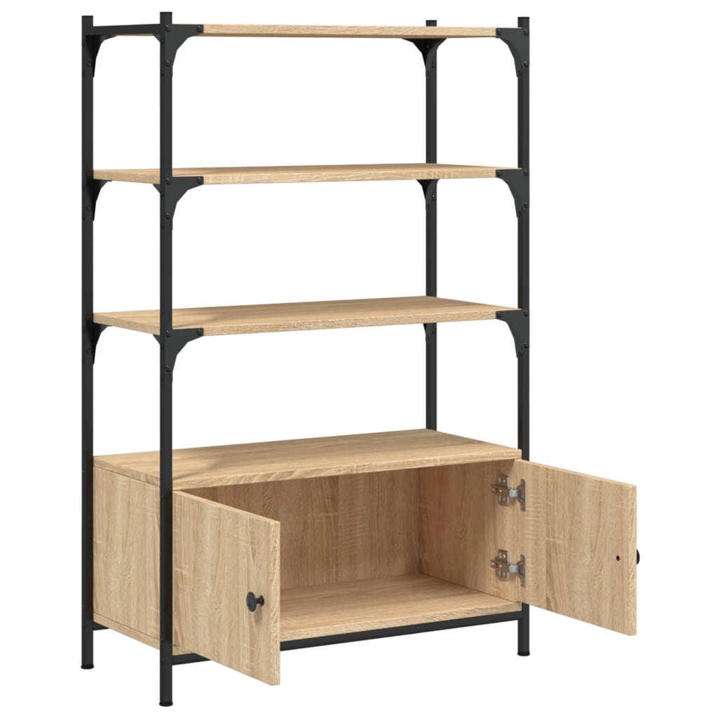 vidaXL Libreria 3Ripiani Rovere Sonoma 70x30x109,5cm Legno Multistrato