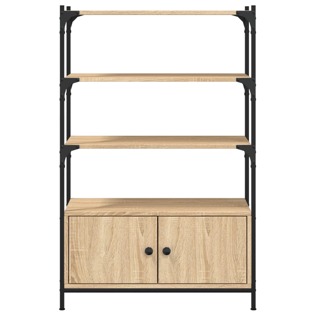 vidaXL Libreria 3Ripiani Rovere Sonoma 70x30x109,5cm Legno Multistrato