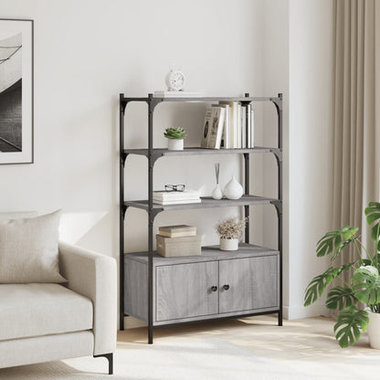vidaXL Libreria 3Ripiani Grigio Sonoma 70x30x109,5cm Legno Multistrato