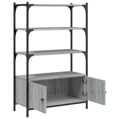 vidaXL Libreria 3Ripiani Grigio Sonoma 70x30x109,5cm Legno Multistrato