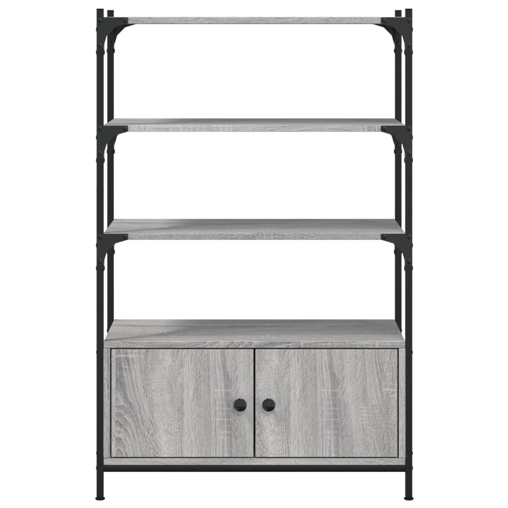 vidaXL Libreria 3Ripiani Grigio Sonoma 70x30x109,5cm Legno Multistrato