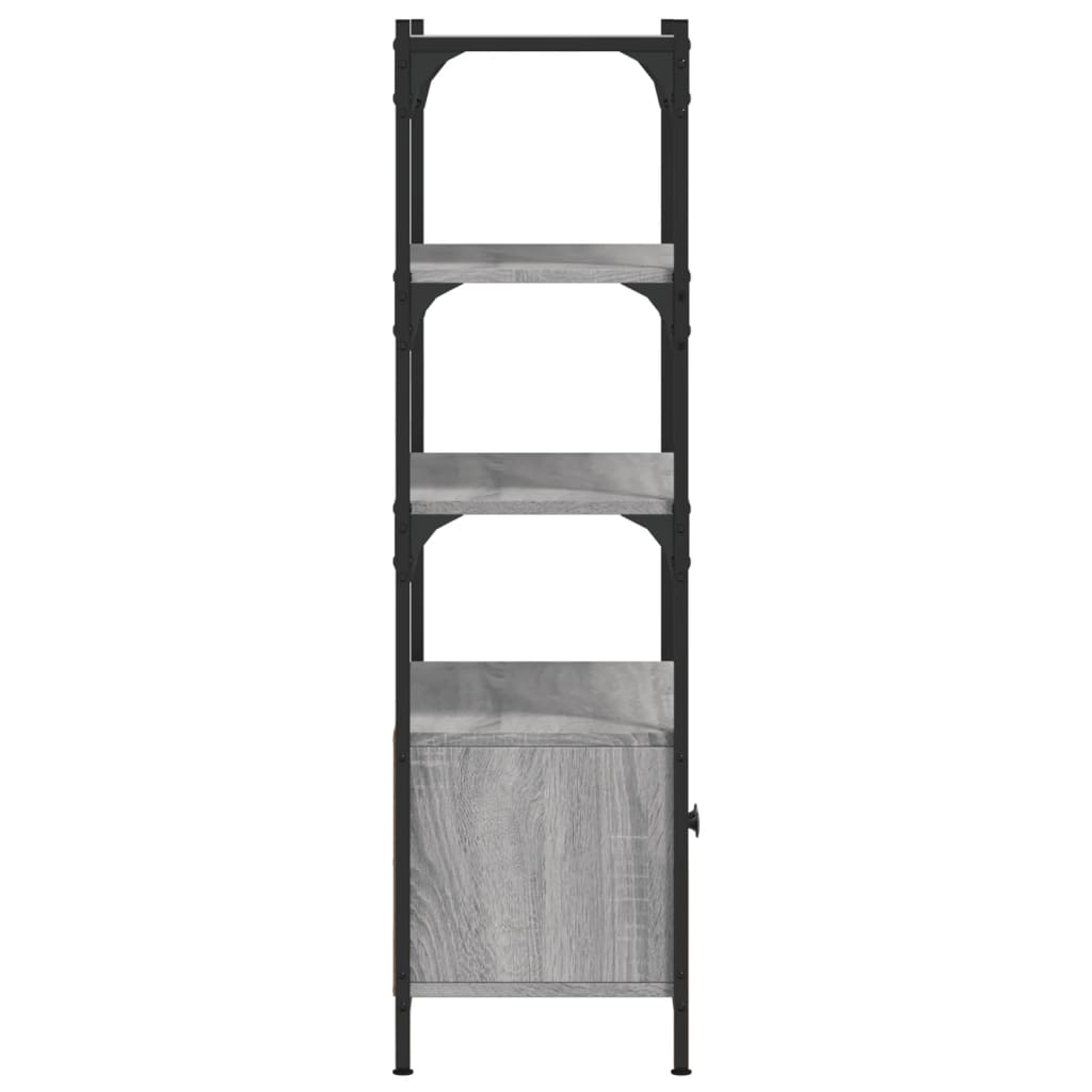 vidaXL Libreria 3Ripiani Grigio Sonoma 70x30x109,5cm Legno Multistrato
