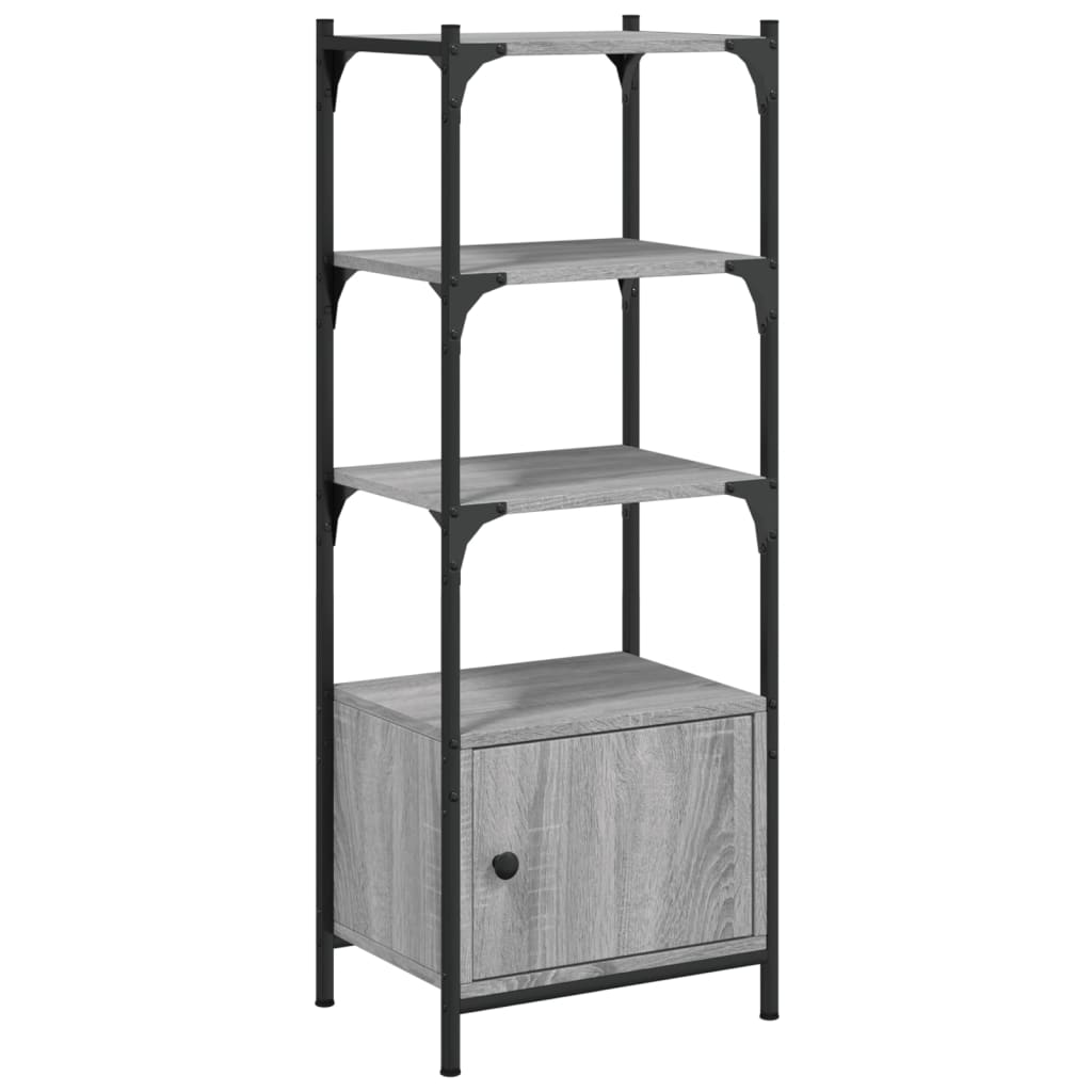 vidaXL Libreria 3Ripiani Grigio Sonoma 41x30x109,5cm Legno Multistrato