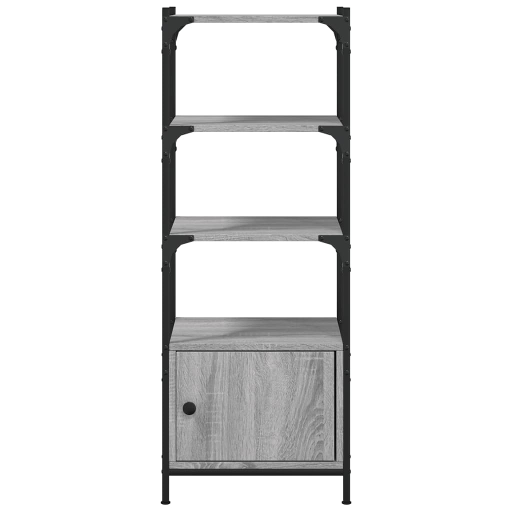 vidaXL Libreria 3Ripiani Grigio Sonoma 41x30x109,5cm Legno Multistrato