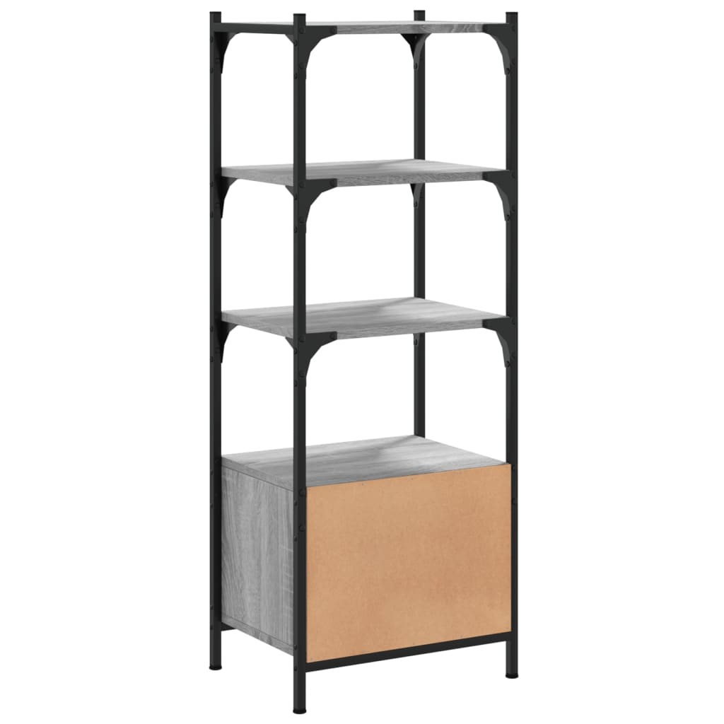 vidaXL Libreria 3Ripiani Grigio Sonoma 41x30x109,5cm Legno Multistrato