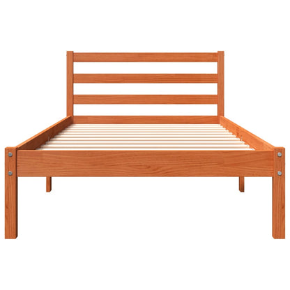 vidaXL Letto senza Materasso Marrone Cera 90x190 cm in Legno di Pino VIDAXL