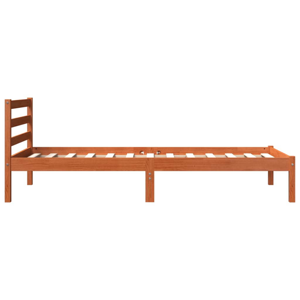vidaXL Letto senza Materasso Marrone Cera 90x190 cm in Legno di Pino VIDAXL