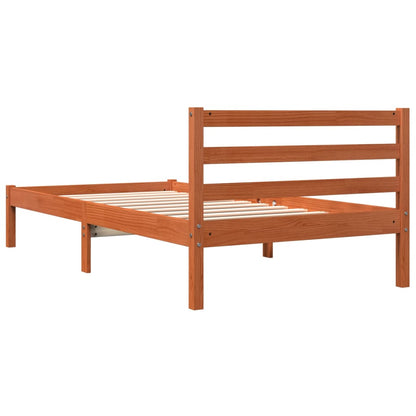 vidaXL Letto senza Materasso Marrone Cera 90x190 cm in Legno di Pino VIDAXL