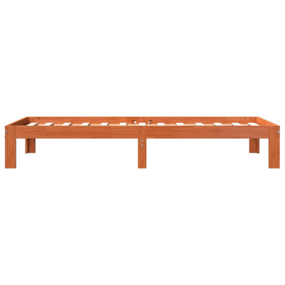 vidaXL Letto senza Materasso Marrone Cera 90x200 cm Legno di Pino