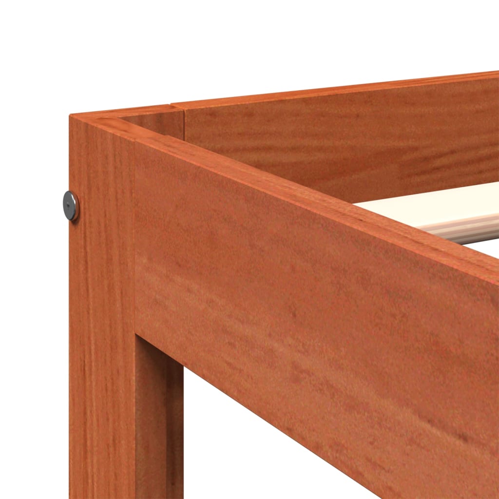 vidaXL Letto senza Materasso Marrone Cera 90x200 cm Legno di Pino