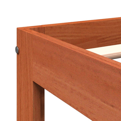 vidaXL Letto senza Materasso Marrone Cera 90x200 cm Legno di Pino